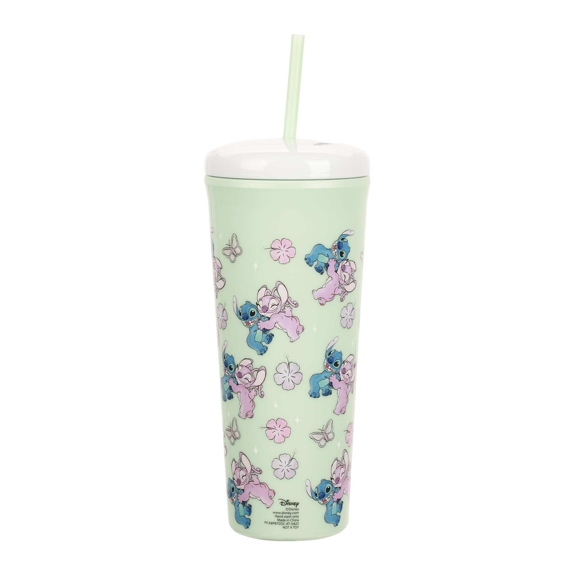 Stainless steel 26oz tumbler with leakproof semi-dome cap by Bioworld.