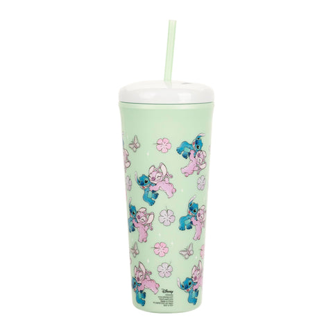 Stainless steel 26oz tumbler with leakproof semi-dome cap by Bioworld.