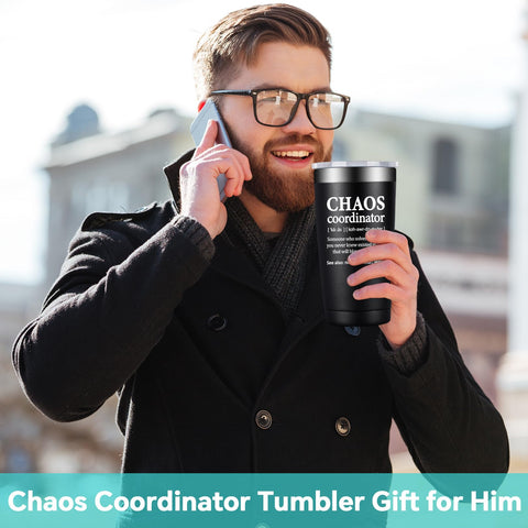 BIRGILT Chaos Coordinator Tumbler gift-ready packaging signals instant presentability