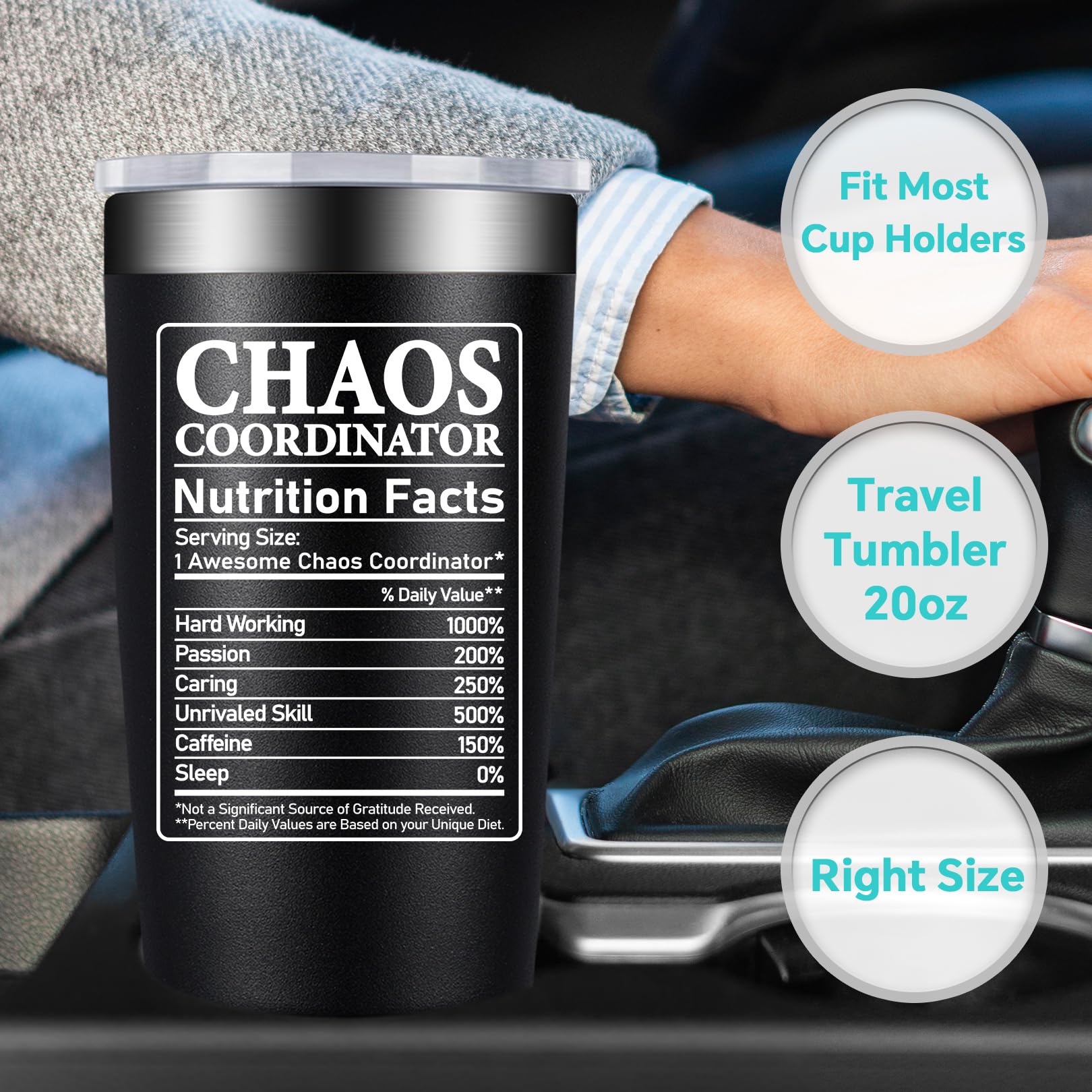 BIRGILT Chaos Coordinator Tumbler on office desk demonstrates everyday use