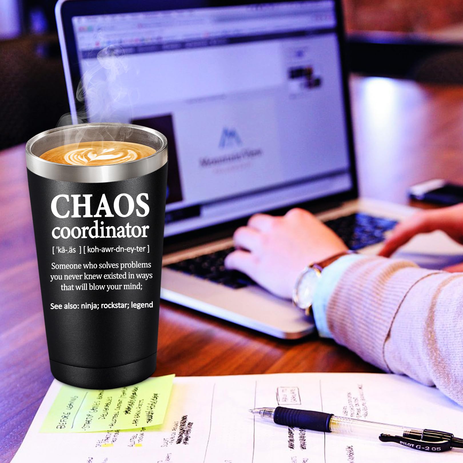BIRGILT Chaos Coordinator Tumbler outdoors shows portability