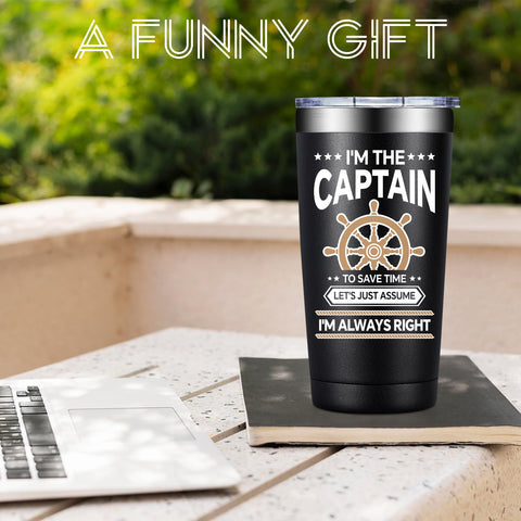 BirGILT versatile tumbler for coffee, tea, or wine on board