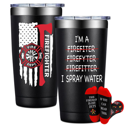 BIRGILT firefighter tumbler 20oz keeps beverages cold up to 9 hours