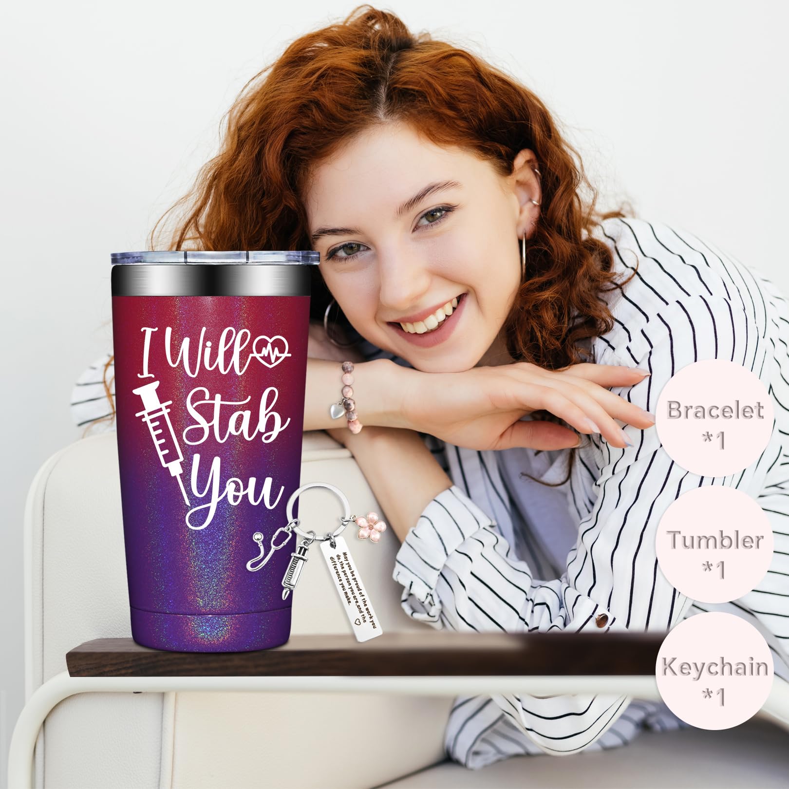 Birgilt tumbler double-wall insulation helps keep drinks at temperature.