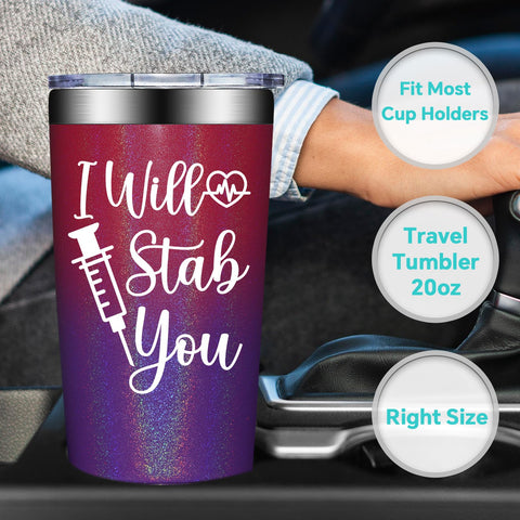 Birgilt tumbler handheld design offers portable leak-proof use.