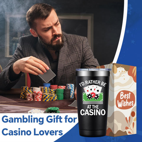 Birgilt poker-themed mug ideal as a casino gift for players