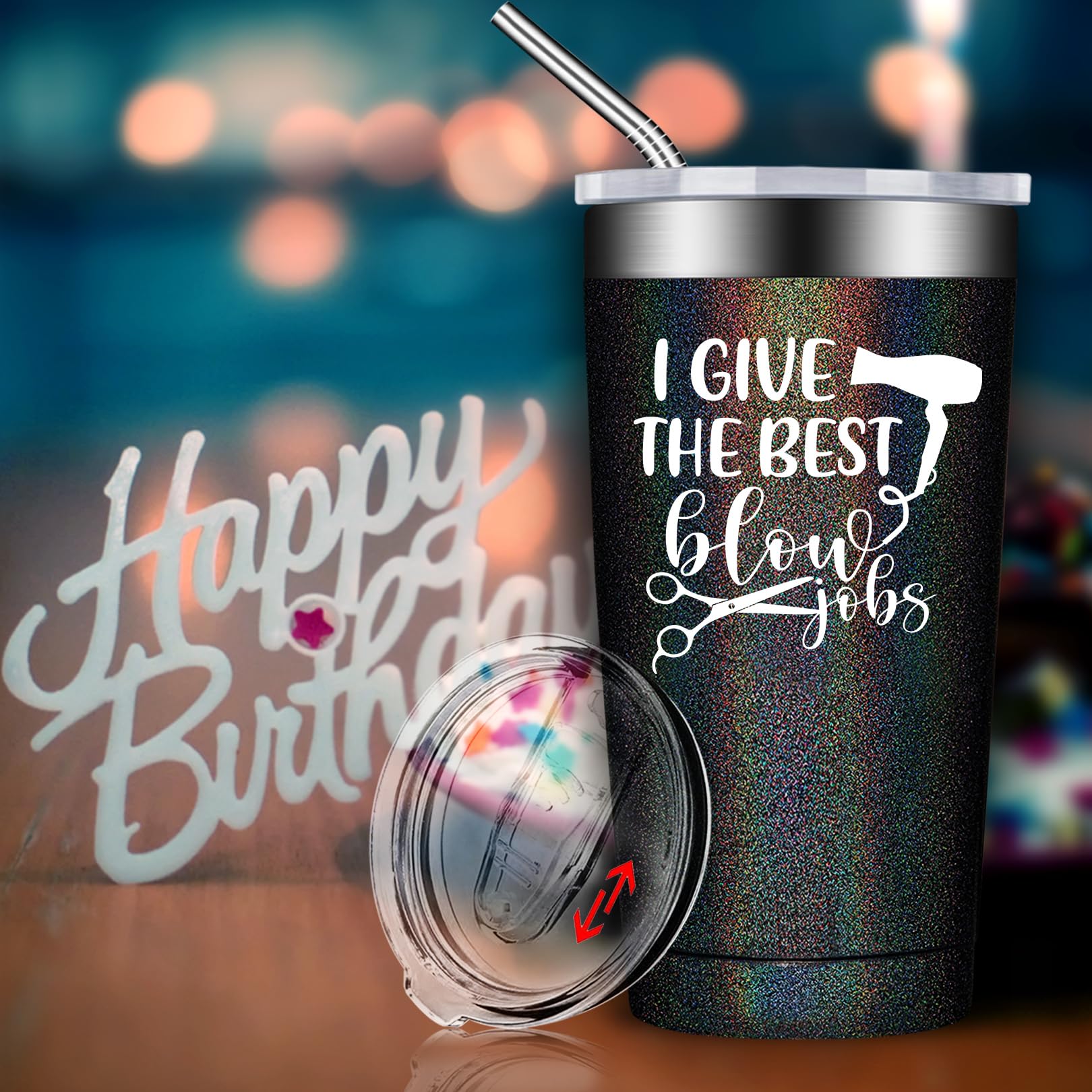BIRGILT tumbler fits most cup holders for easy transport