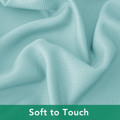 Easy-care Biscaynebay Aqua Blue tablecloth ready for machine washing