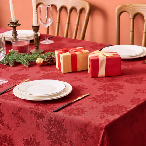 Biscaynebay centerpiece-ready holiday tablecloth elevates festive tables