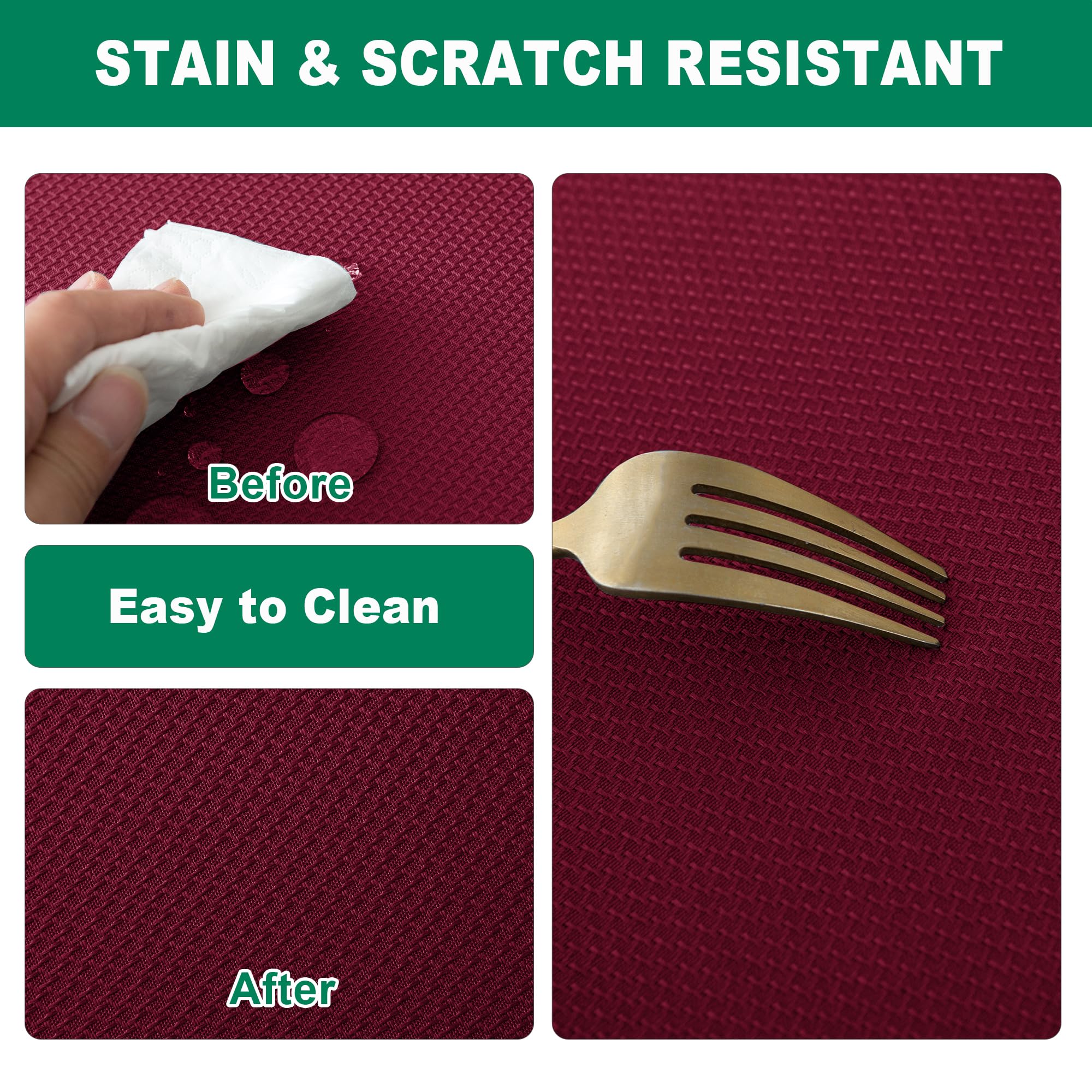 Biscaynebay Fits round tables from 24 to 54 inches for versatility.