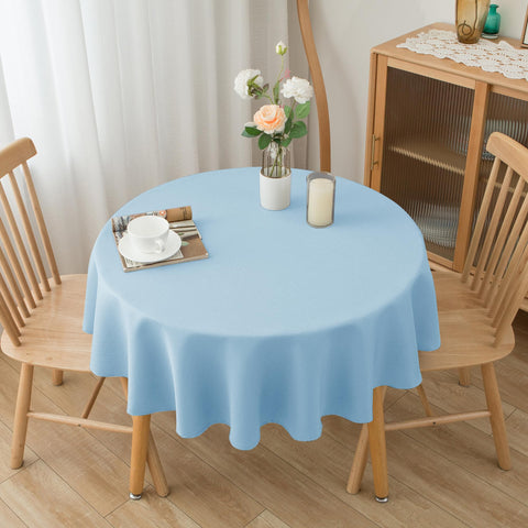 Biscaynebay easy-clean tablecloth wipes spills with a damp cloth.
