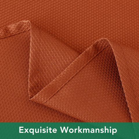 Biscaynebay Fall Tablecloth holiday dining setup with warm rust tone