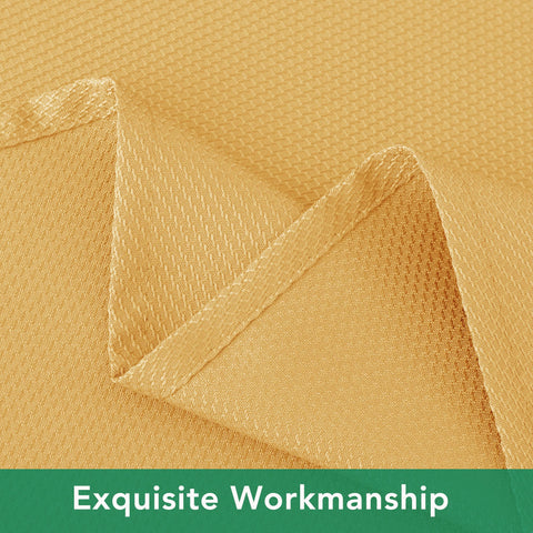 Biscaynebay Fall Tablecloth set for holiday dining in autumn gold.