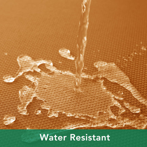 Biscaynebay fall tablecloth repels water with bead-resistant surface.