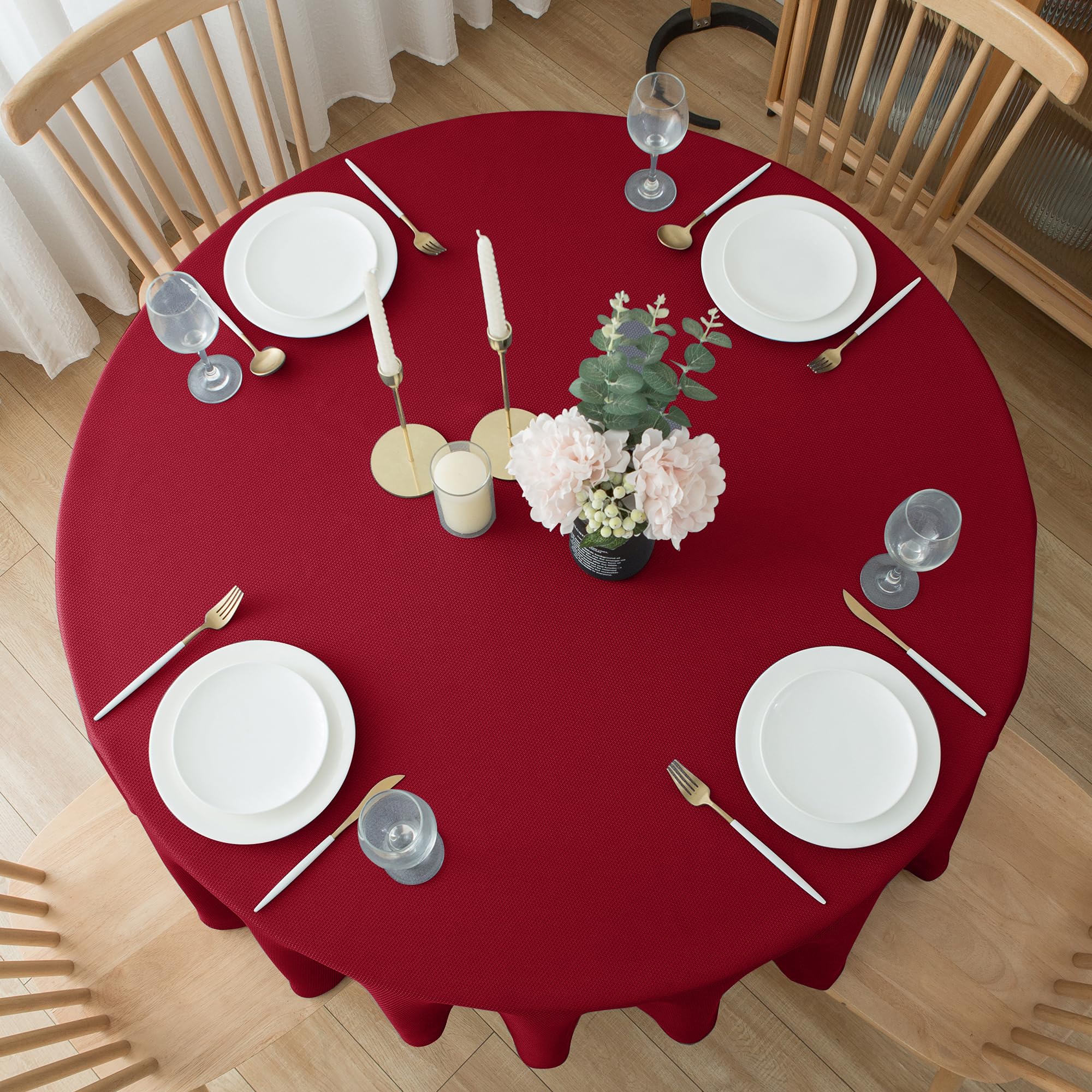Biscaynebay folding round table cover for quick event setup.
