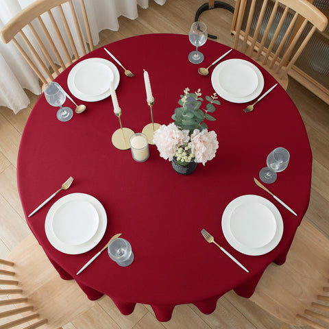 Biscaynebay folding round table cover for quick event setup.