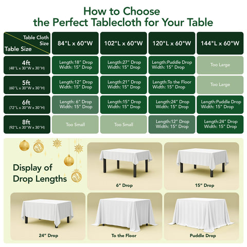 Biscaynebay indoor-outdoor holiday table cover for versatile setups