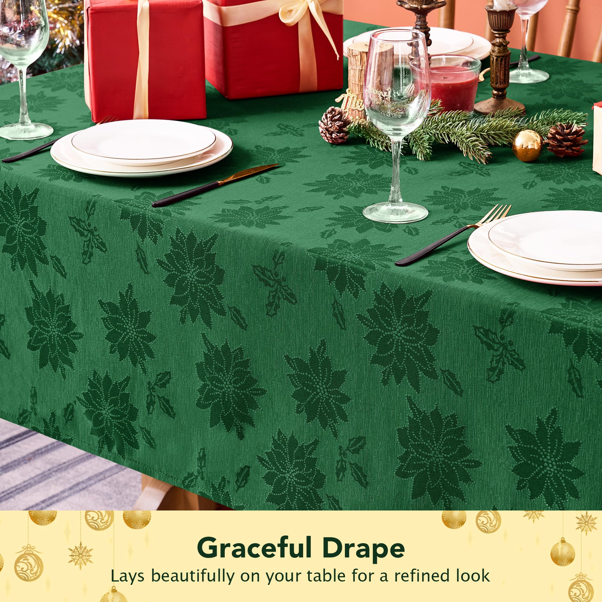 Biscaynebay hunter green shade creates warm, inviting Christmas ambiance.