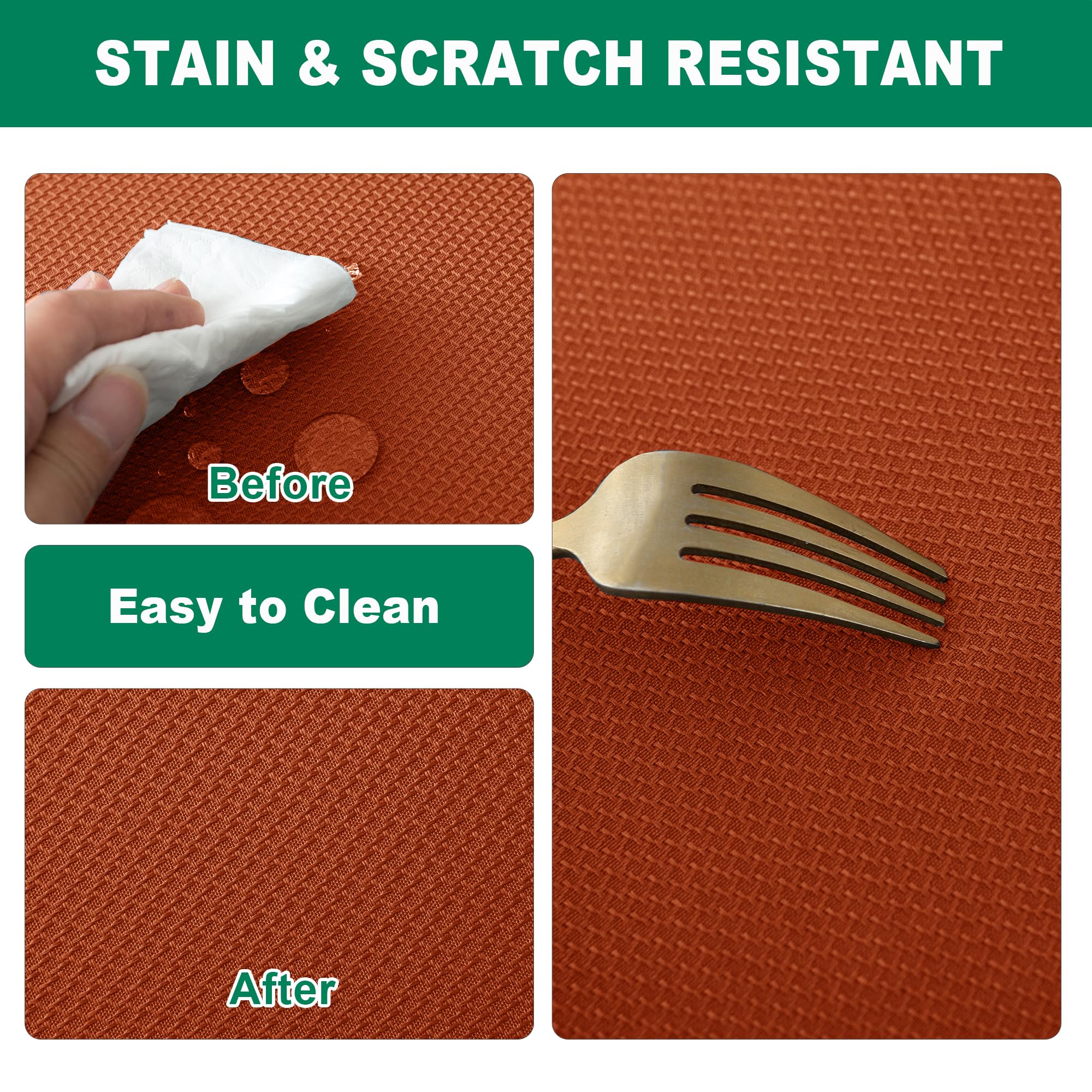 Biscaynebay 70in round cloth in rustic hue for family dinners daily