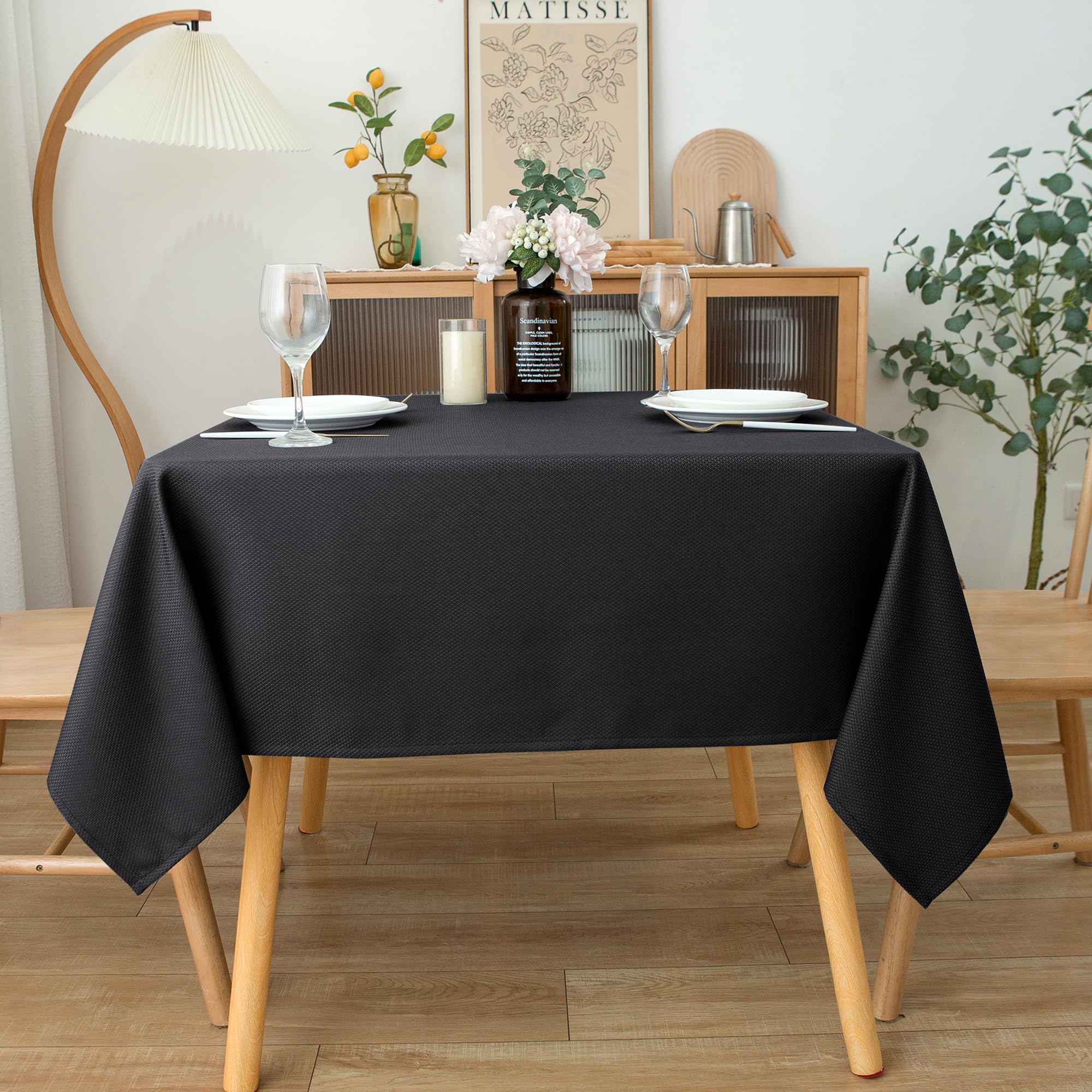 Biscaynebay wedding reception table covered with black cloth