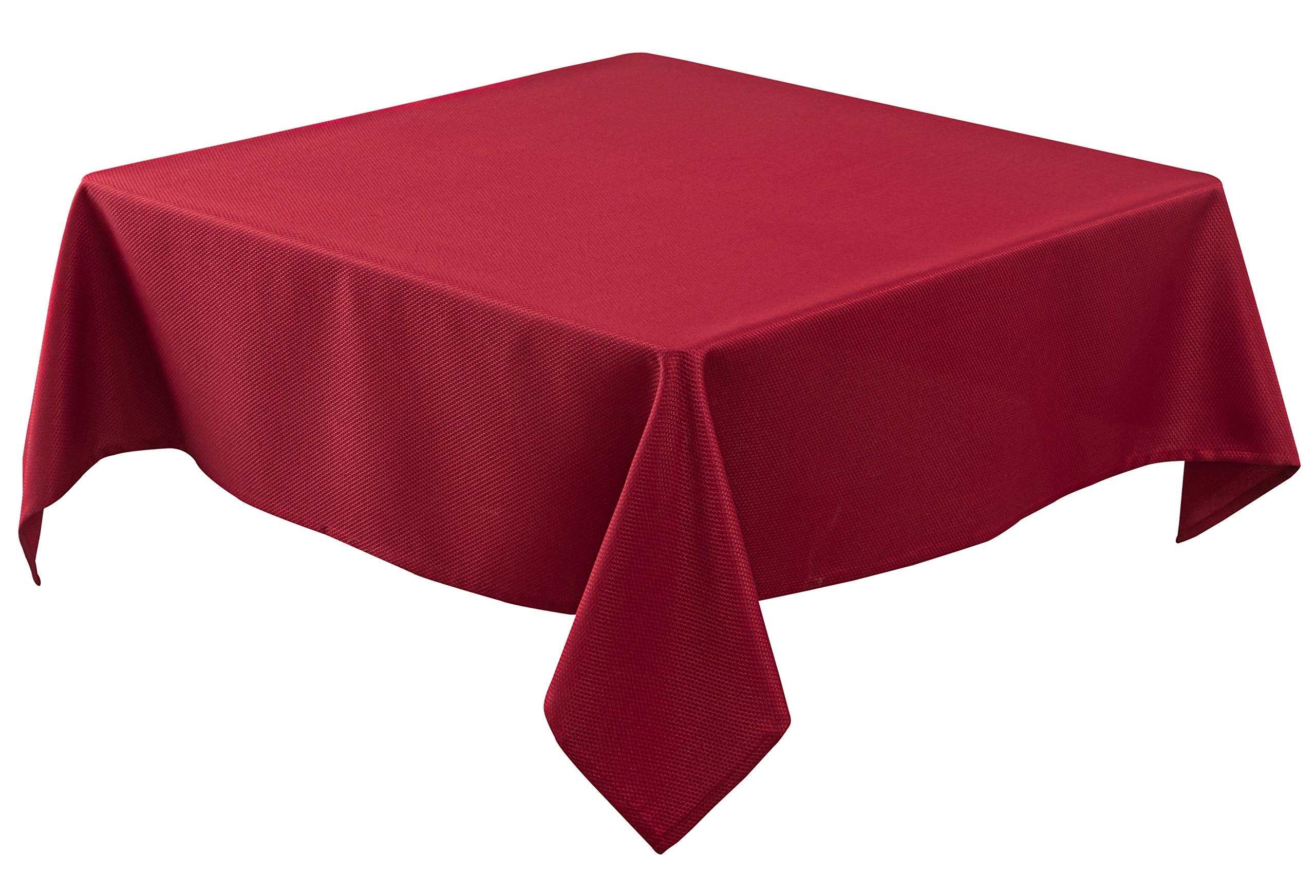 Biscaynebay textured Christmas tablecloth on a dining table for festive gatherings