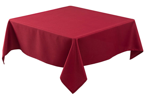 Biscaynebay textured Christmas tablecloth on a dining table for festive gatherings