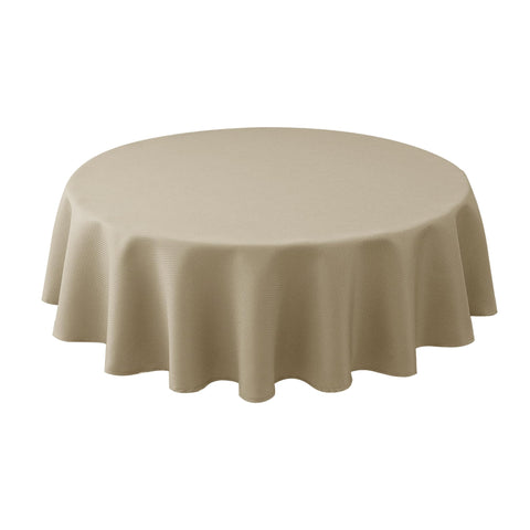 Biscaynebay textured round tablecloth 60in diameter highlighting durable drape for refined dining