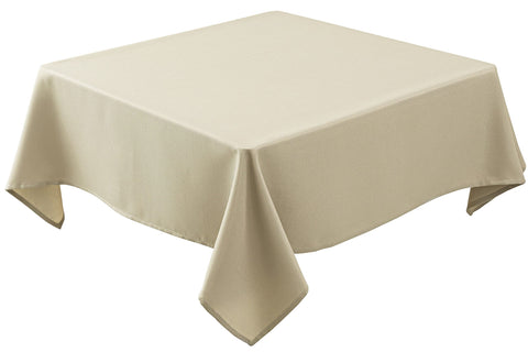Biscaynebay textured tablecloth 54x54 natural for elegant dining and durable fabric.