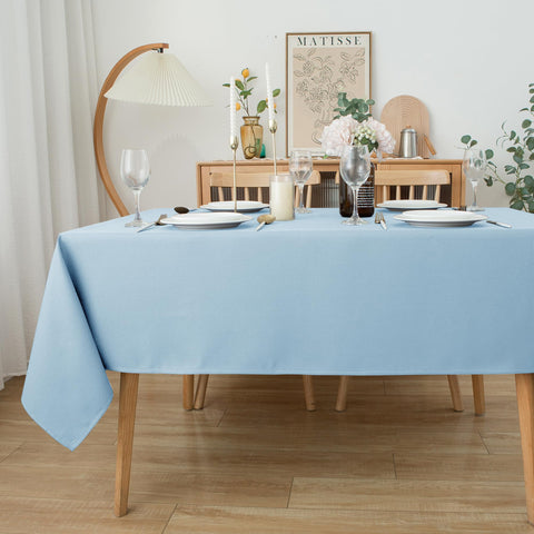 Biscaynebay outdoor patio dining setup features the tablecloth for outdoor events.