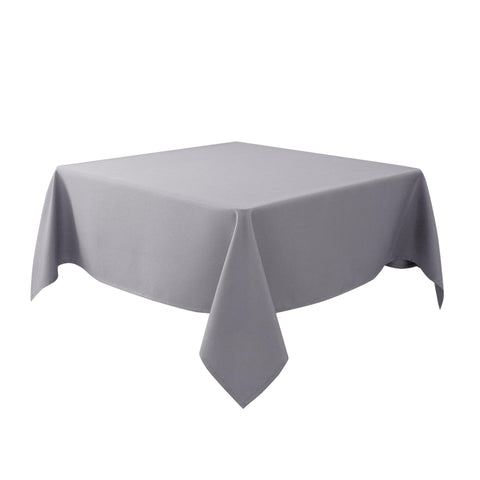 Biscaynebay textured tablecloth close-up texture in silver grey for an upscale look