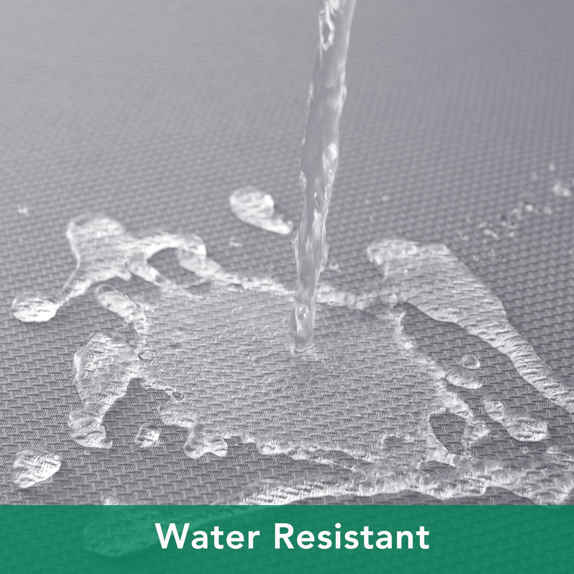 Biscaynebay tablecloth beads water on the surface, signaling spill resistance