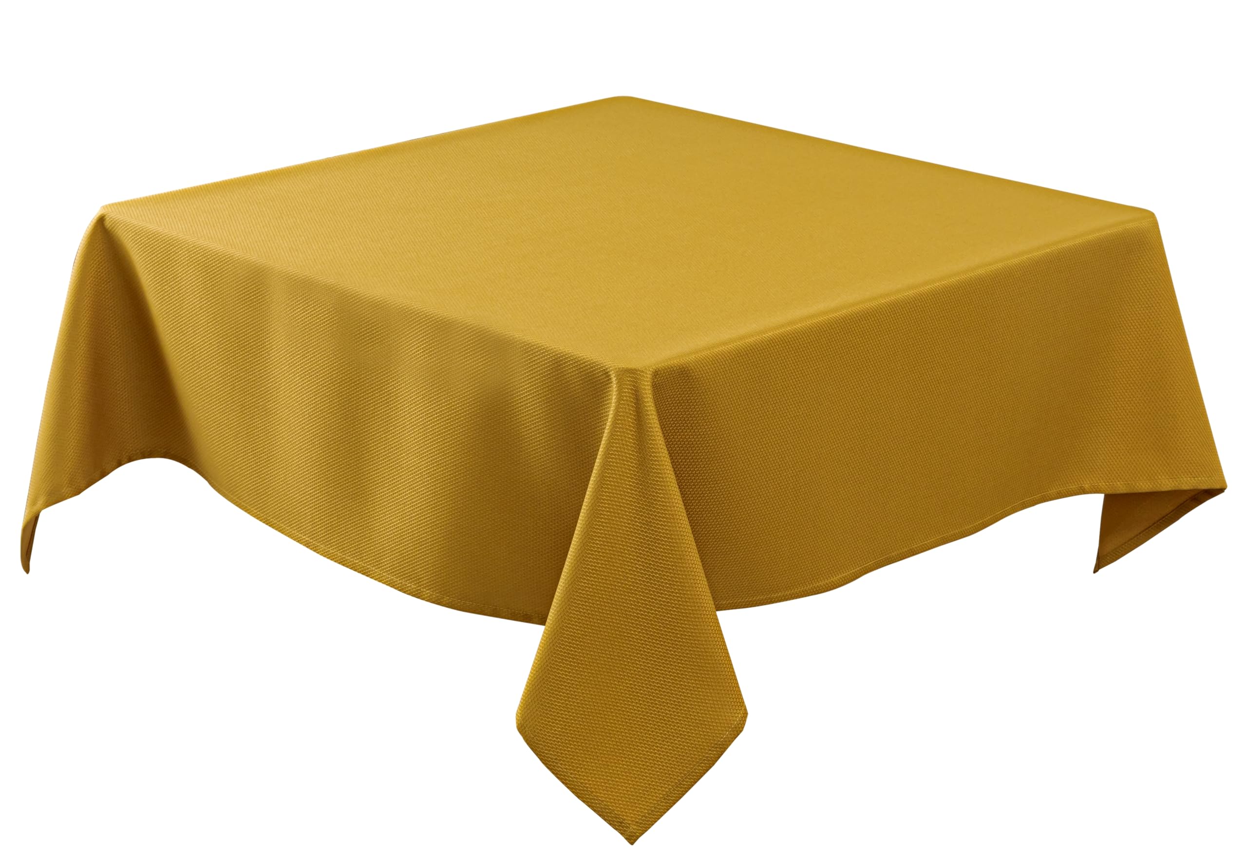 Biscaynebay textured tablecloth 90x90 square with gold finish for elegant dining