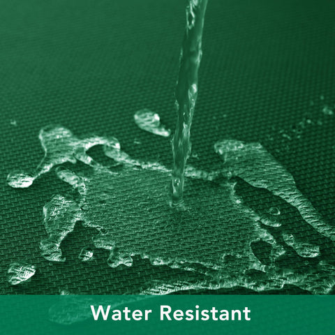 Biscaynebay water-resistant tablecloth beads up spills for quick cleanup.