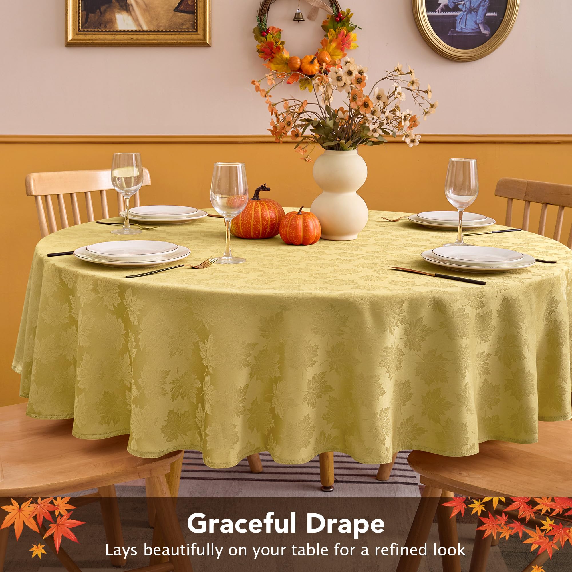 Biscaynebay rich jacquard finish enhances table decor without bulk.