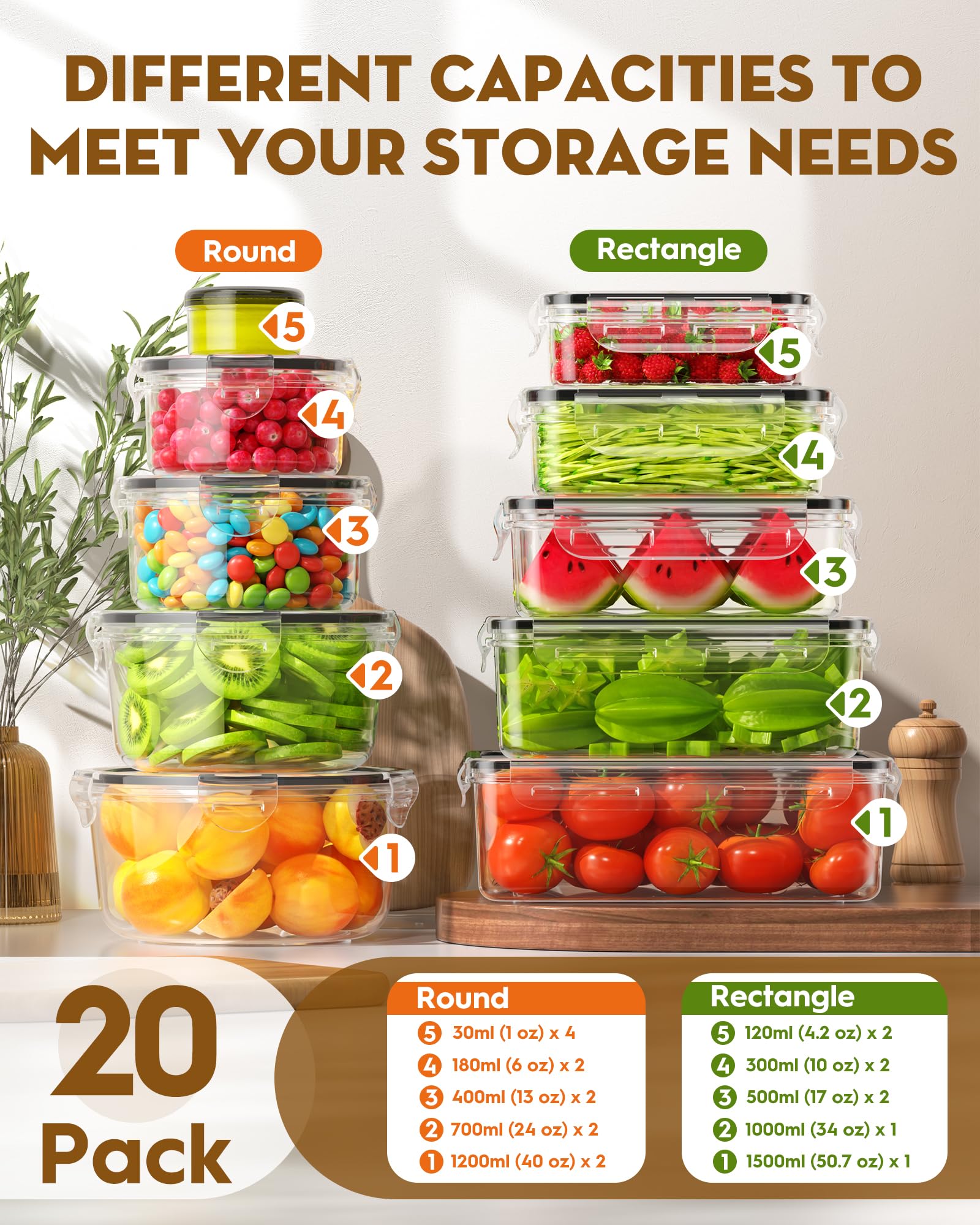 Biuleon airtight seal and four latches on containers prevent leaks during transport.