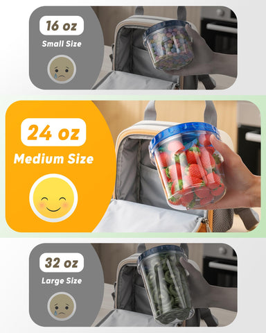 BiuLeon dishwasher safe containers for easy cleanup after meals.