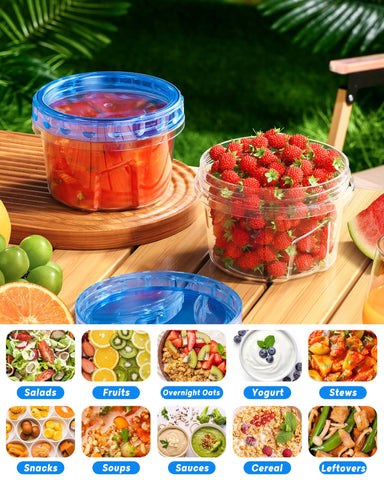 Biuleon leakproof 17oz containers prevent spills during transport.