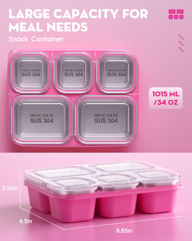 BiuLeon Snackle Box lid seal showing leak-proof design for portable snacks