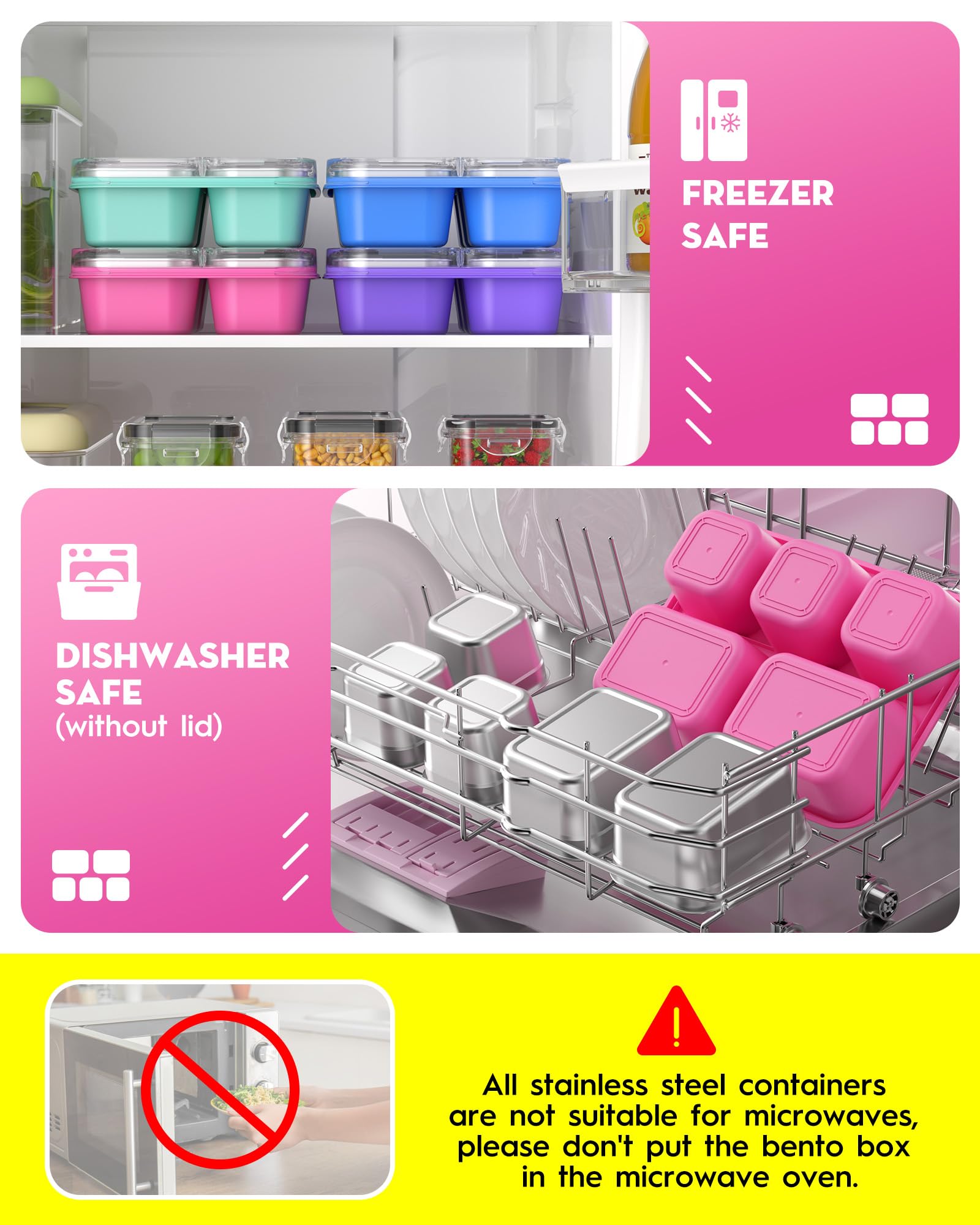Transparent lid of the BiuLeon Snackle Box lets you view contents instantly