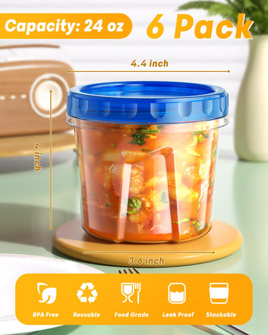 BiuLeon twist top lids airtight seal for spill prevention.