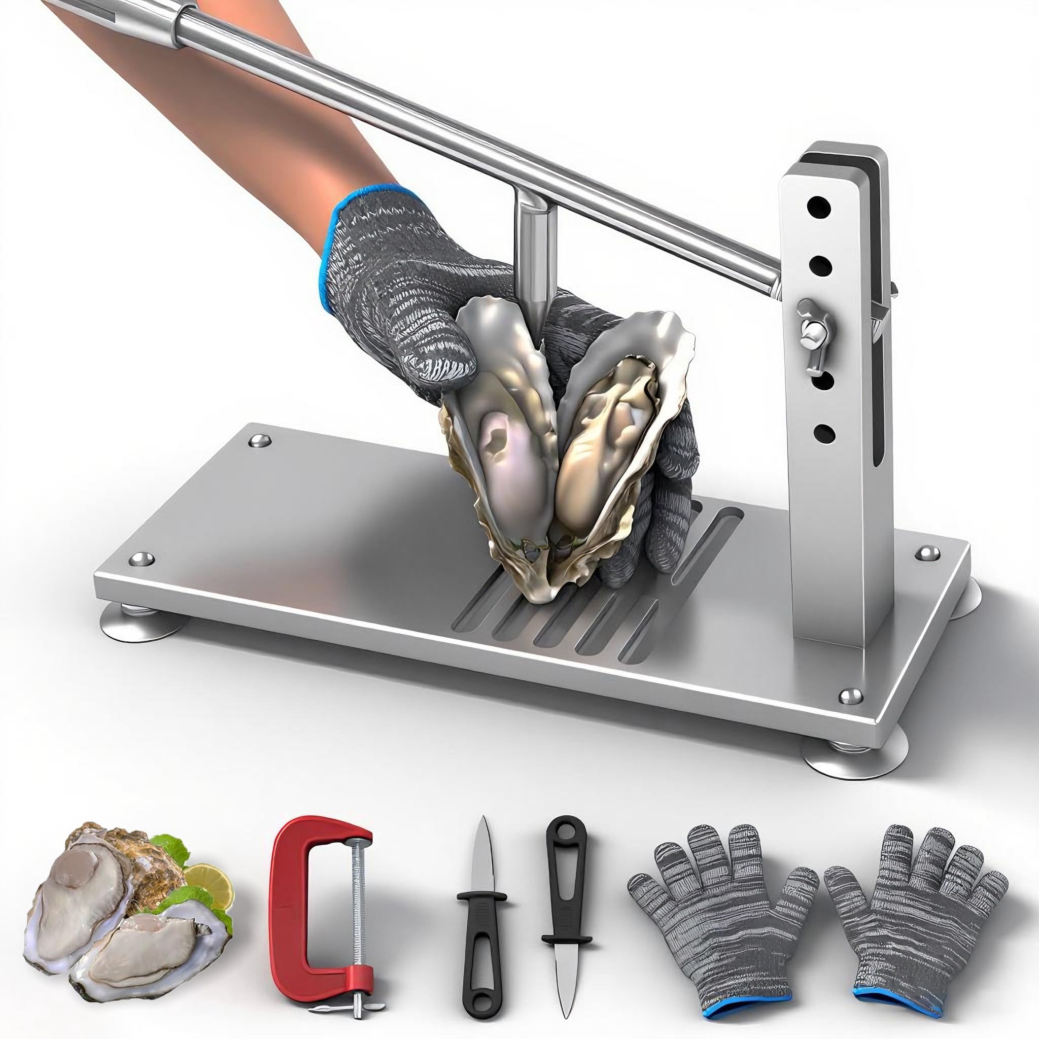 BIUWING Oyster Shucker Machine base for stable oyster prep.