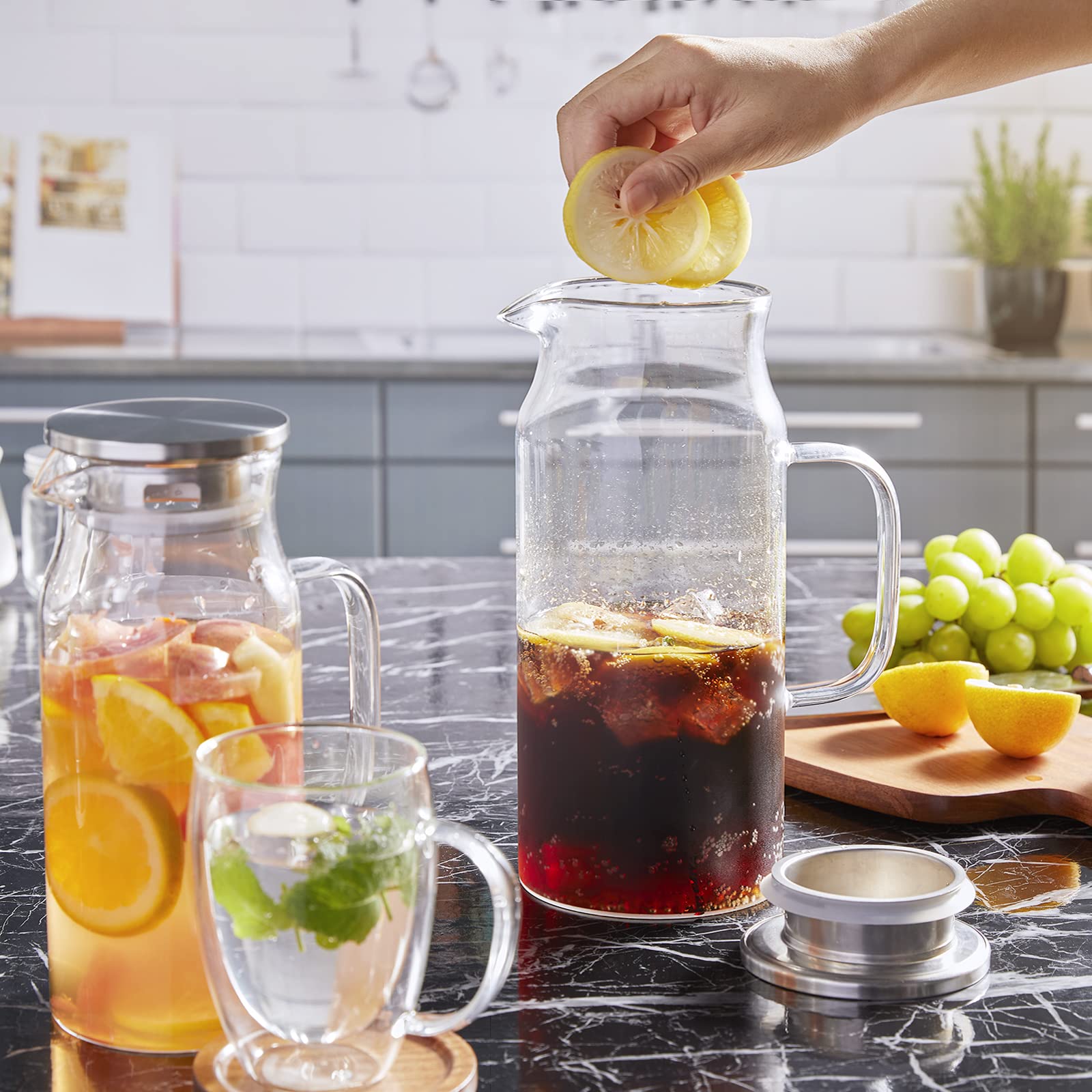 Bivvclaz 2L large-capacity water carafe ready for gatherings and refills.