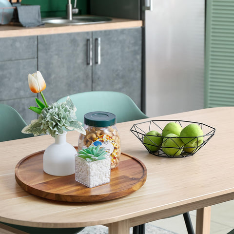 Bivvclaz Acacia Lazy Susan gift idea for storage lovers and decorators