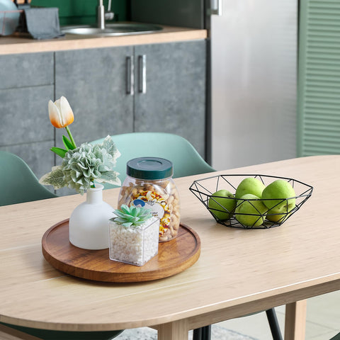 Bivvclaz anti-slip lazy susan tray keeps items steady while rotating.