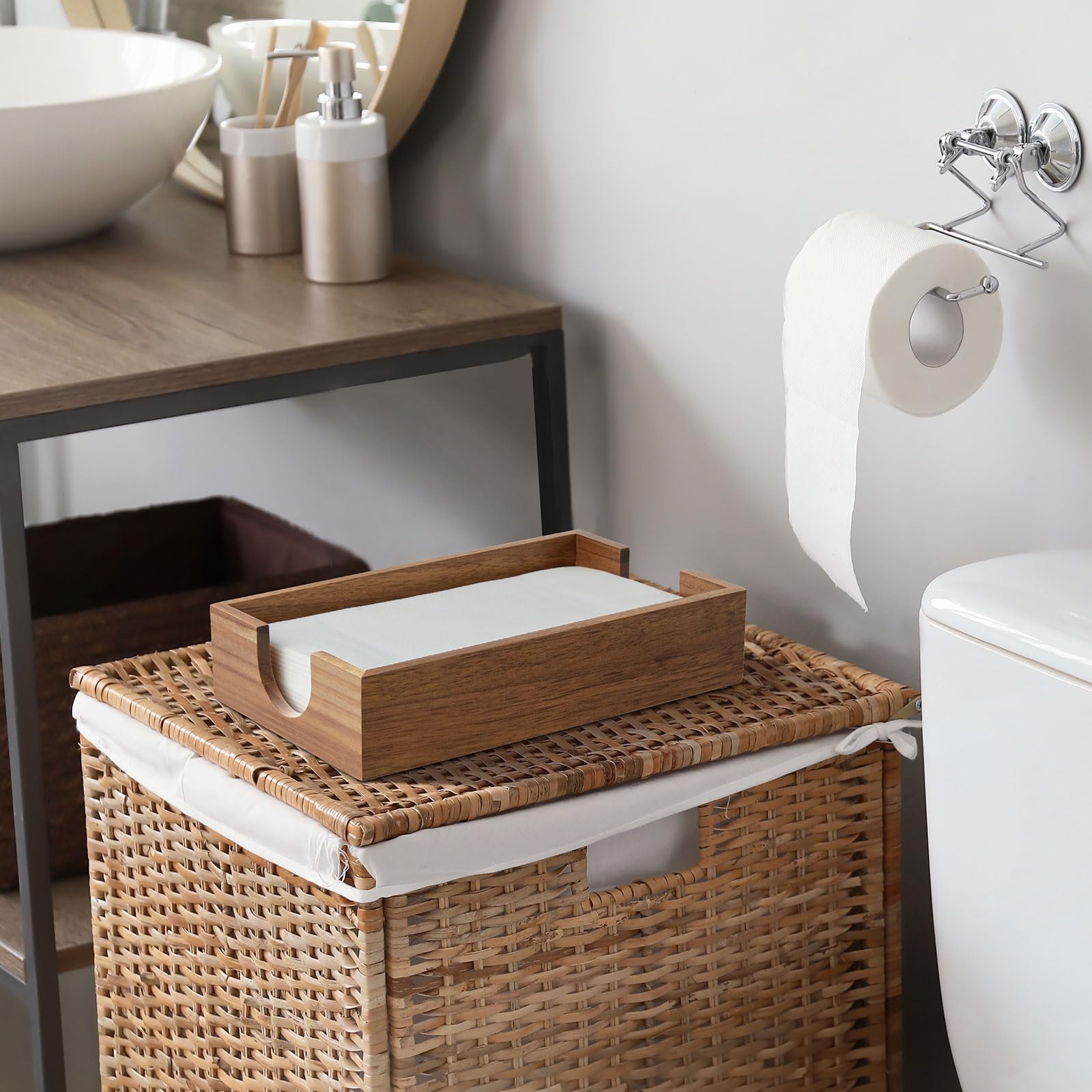 Bivvclaz bathroom decor tray complements countertops and dining settings