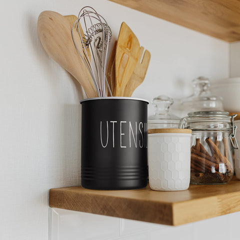 Bivvclaz black vintage-inspired finish adds rustic-modern decor.