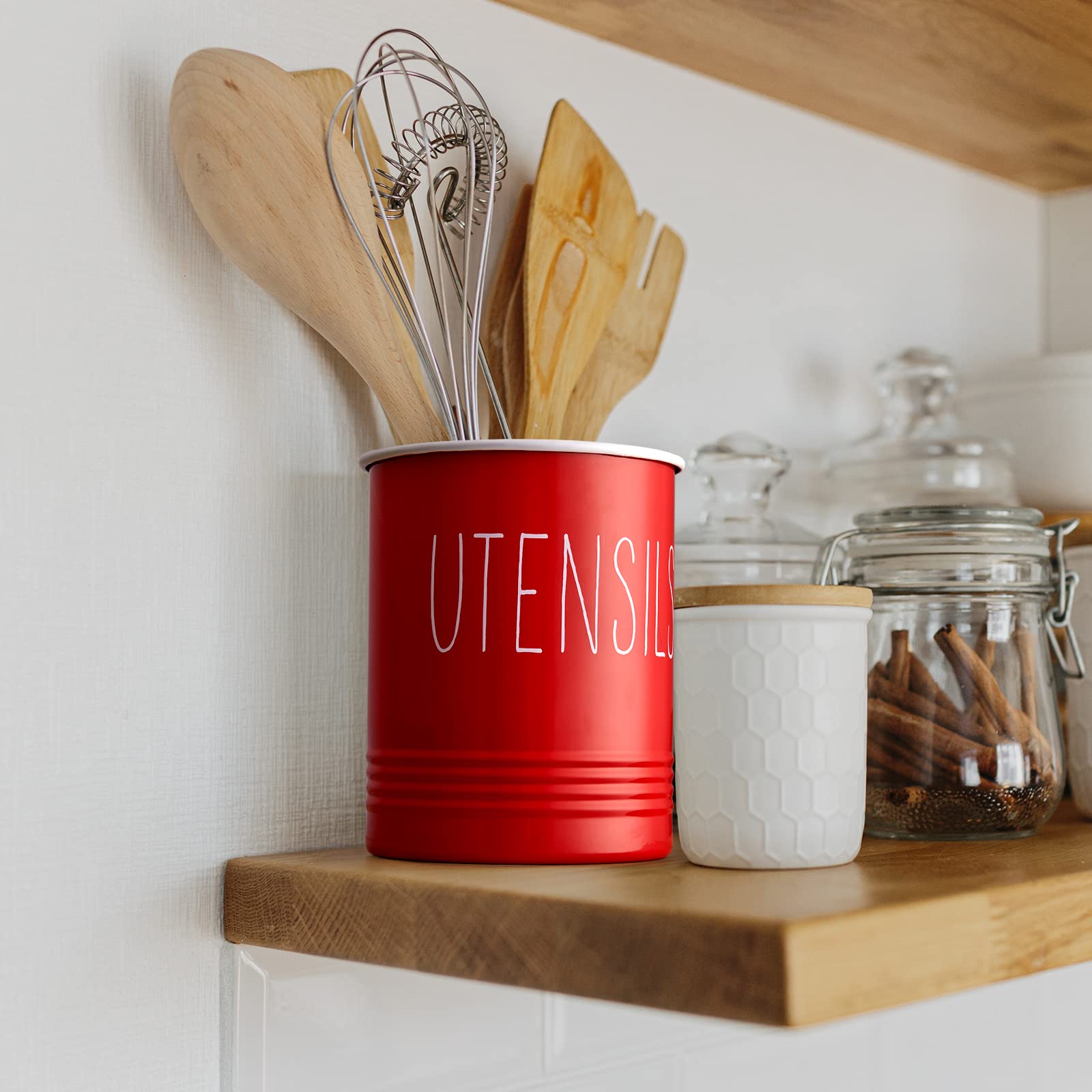 Bivvclaz countertop organizer maintains quick access to everyday kitchen tools