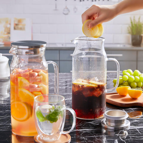 Bivvclaz fridge-friendly 2l pitcher fits in most refrigerators