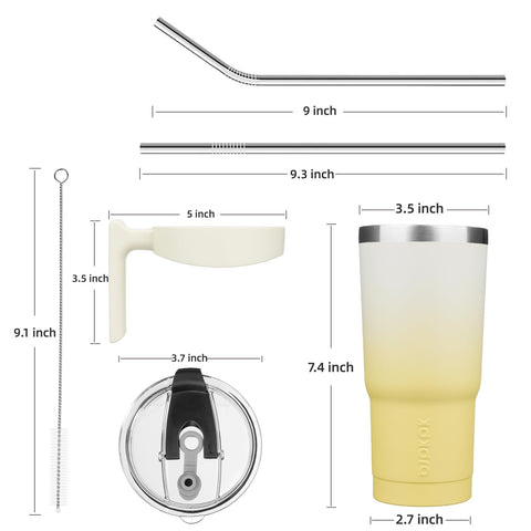 BJPKPK 18/8 stainless steel tumbler provides durable, temperature-retaining performance.