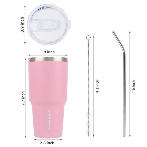 BJPKPK 30oz tumbler leak-proof lid close-up prevents spills.